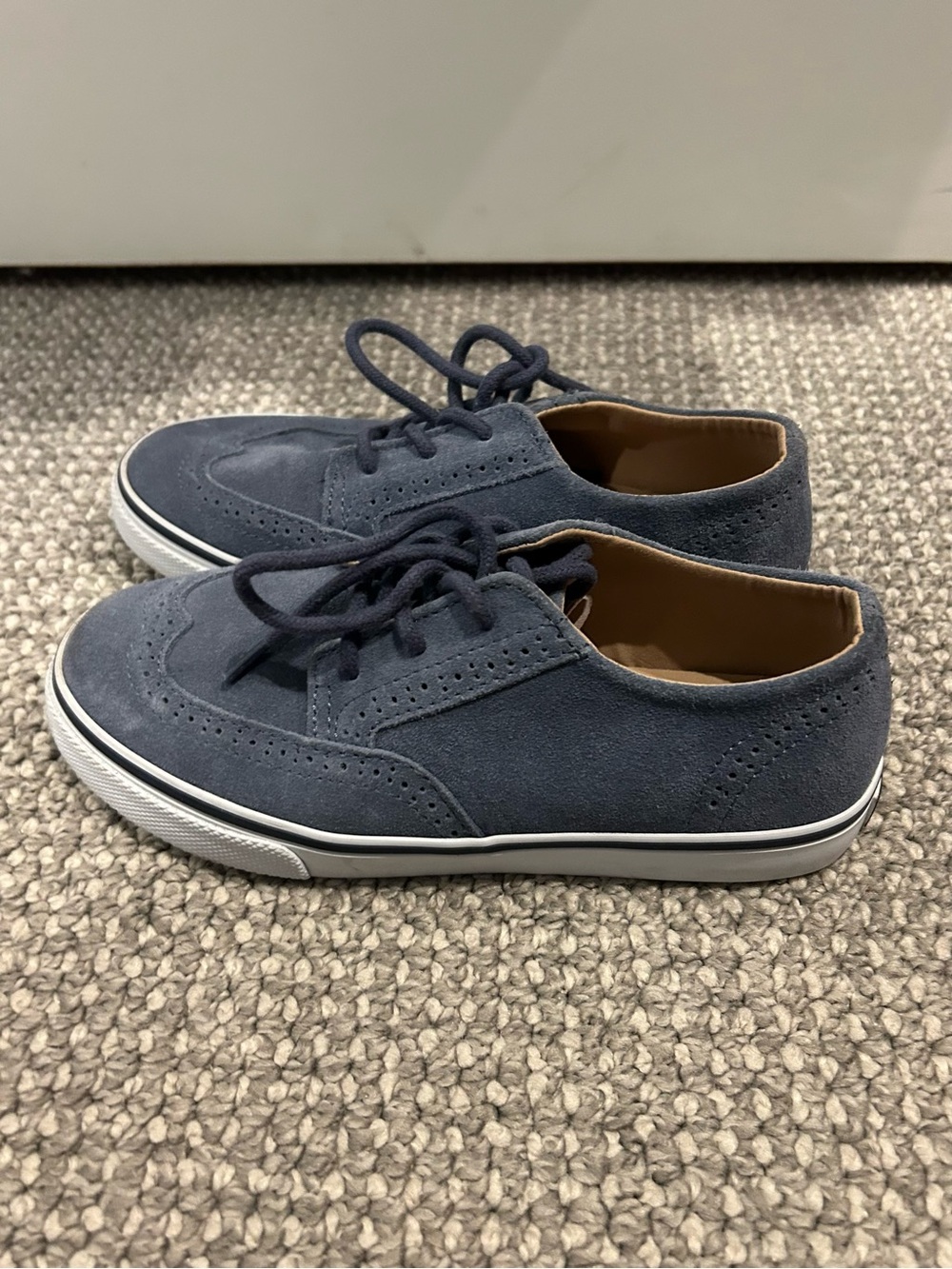Janie and Jack Sz 1 / 1K Little Kids Boys Suede Wingtip Sneakers Oxfords Shoes